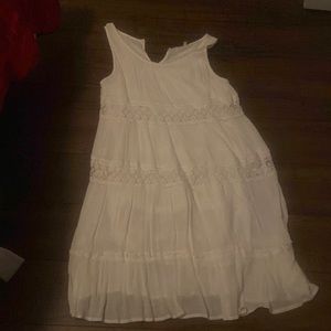 White summer dress with lace